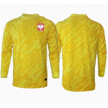 Polonia Portiere Maglia Gara Casa Repliche Europei 2024 Maniche Lunghe